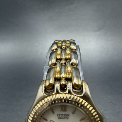 Citizen Watch Women 25mm MOP Dial Gold Tone Date Round 6010-G14083 New Battery4