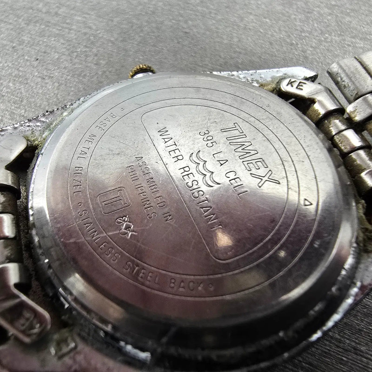 Timex President Watch Men 34mm Champagne Dial Two Tone Daydate Round New Battery9