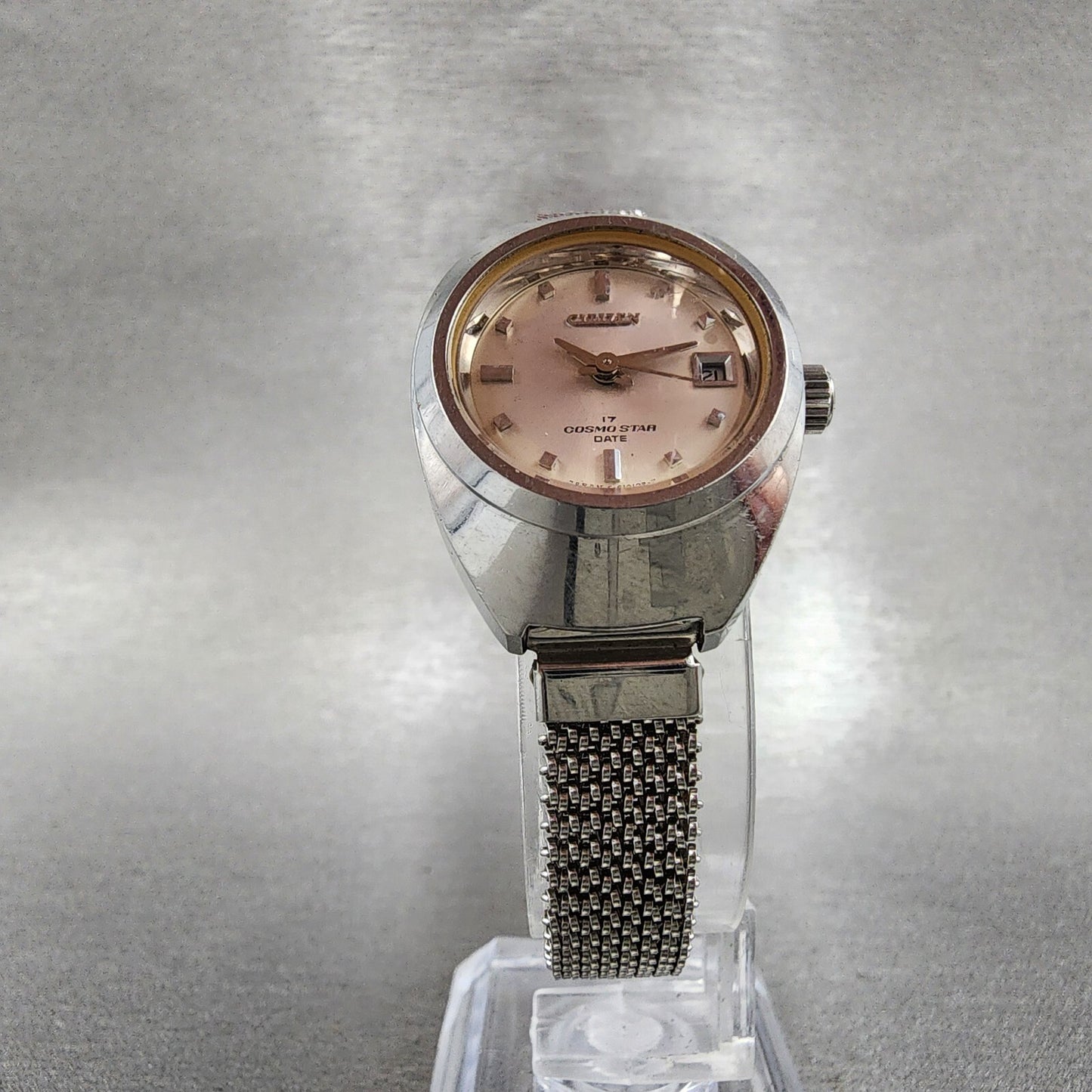 Citizen Cosmo Star Watch Women 24mm Silver Dial Silver Tone Date Manual Runs5