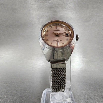 Citizen Cosmo Star Watch Women 24mm Silver Dial Silver Tone Date Manual Runs5