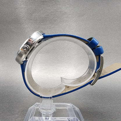Marc Jacobs Peggy Watch Women 36mm Blue Dial Steel Round MBM1364 New Battery7