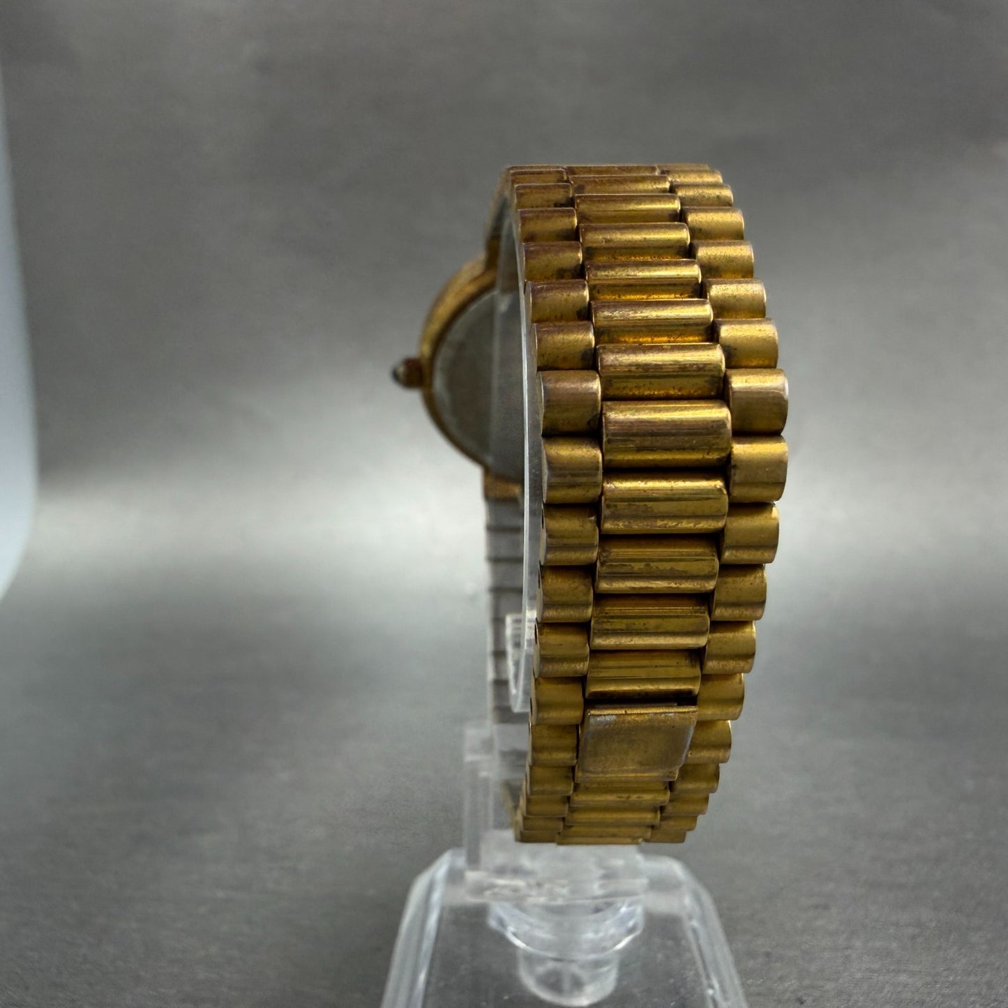 Bulova Long Champ Watch Unisex 32mm Champagne Dial Gold Tone New Battery7