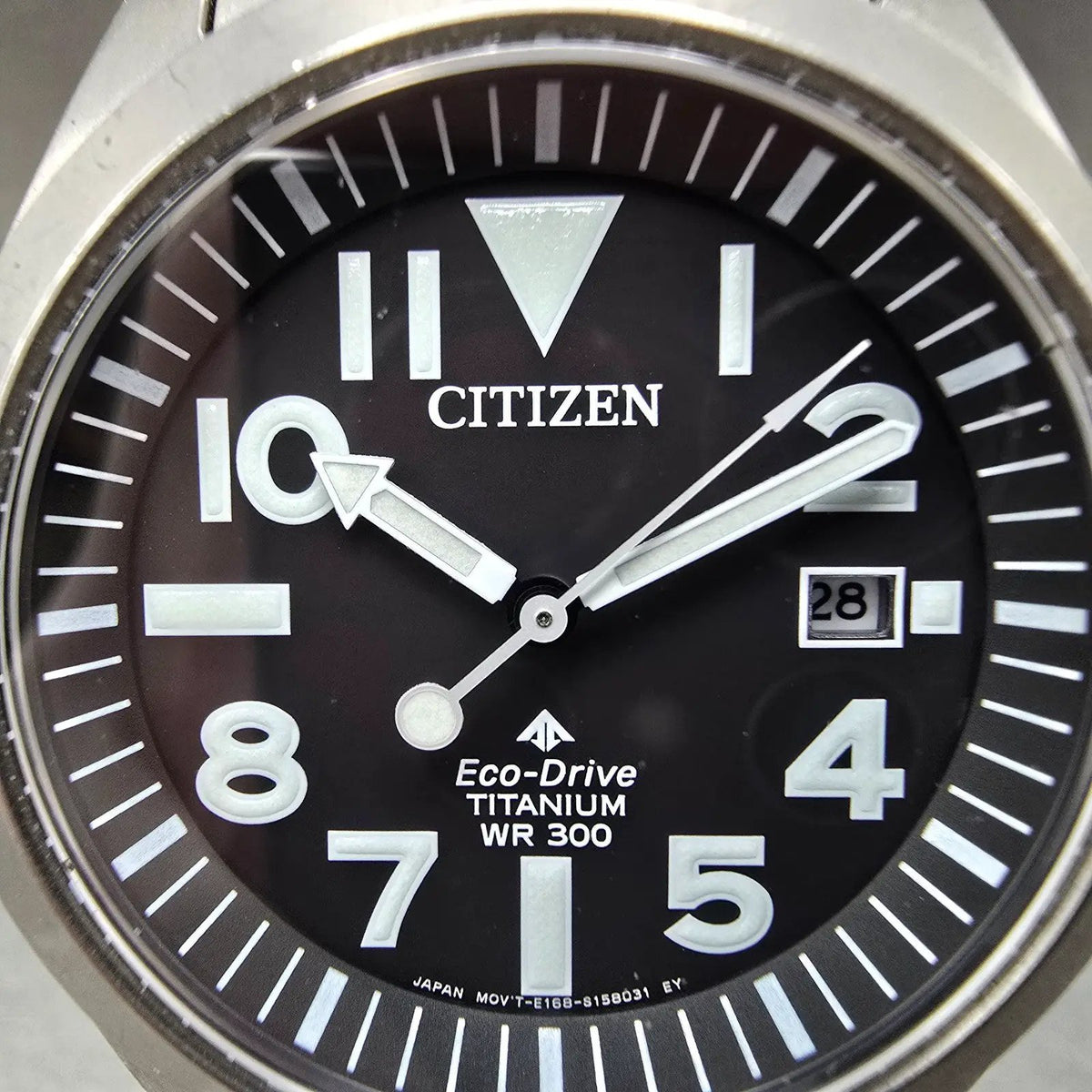 Citizen Promaster Tough Watch Men 40mm Black Dial Titanium Date BN0118-55E Works1