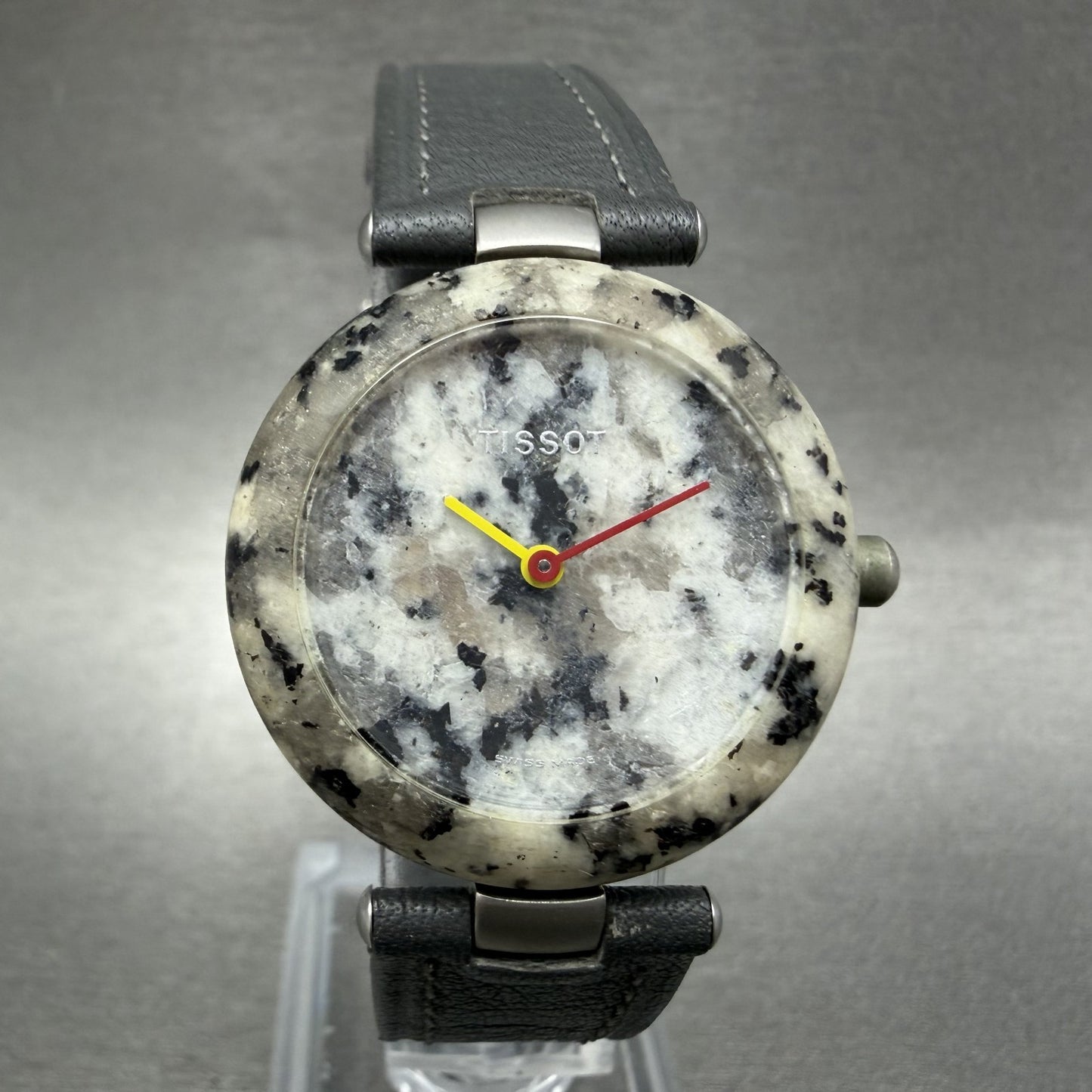 Tissot Rock Watch Women 30mm Silver Stone Dial Stone Case Round R150 New Battery1