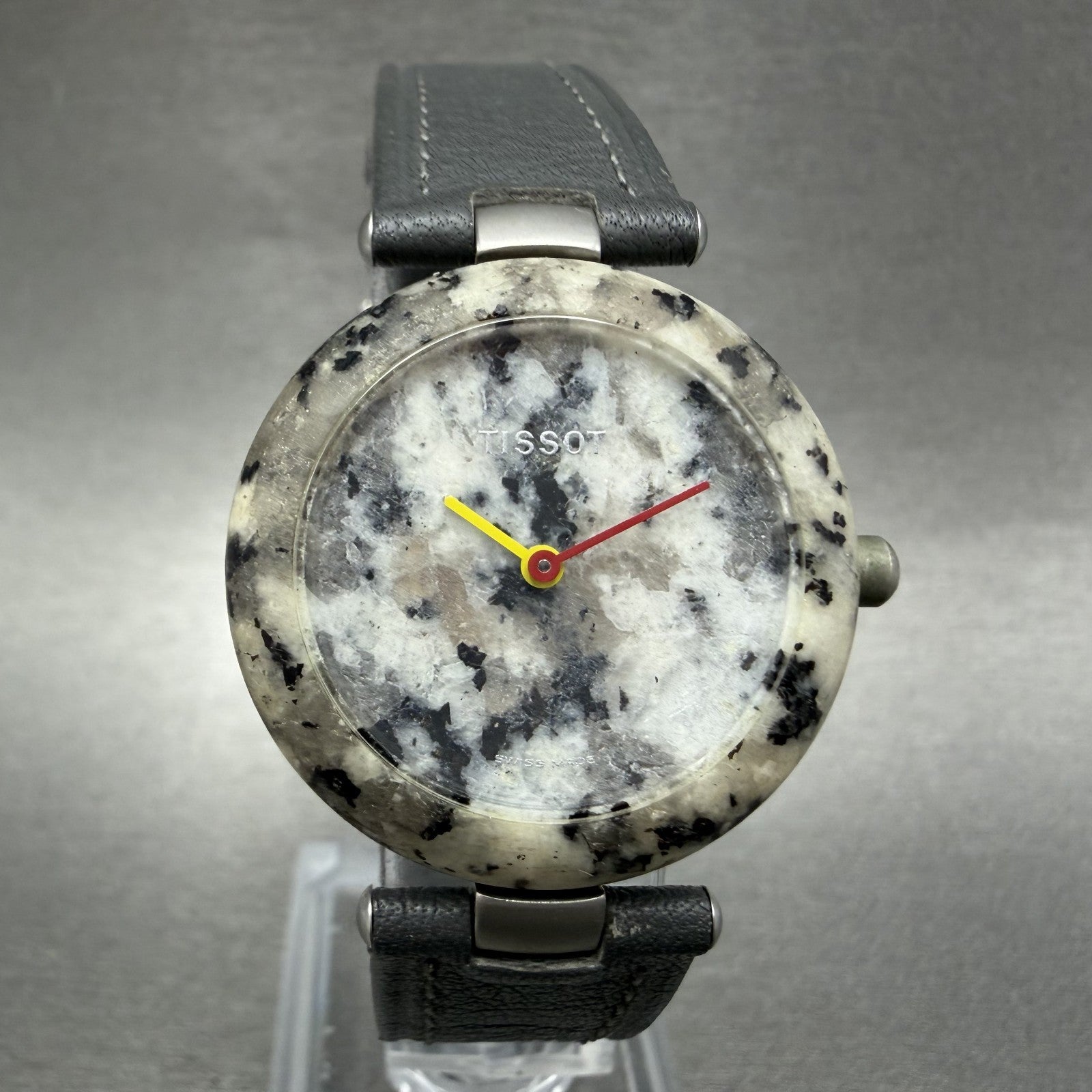 Tissot Rock Watch Women 30mm Silver Stone Dial Stone Case Round R150 New Battery1