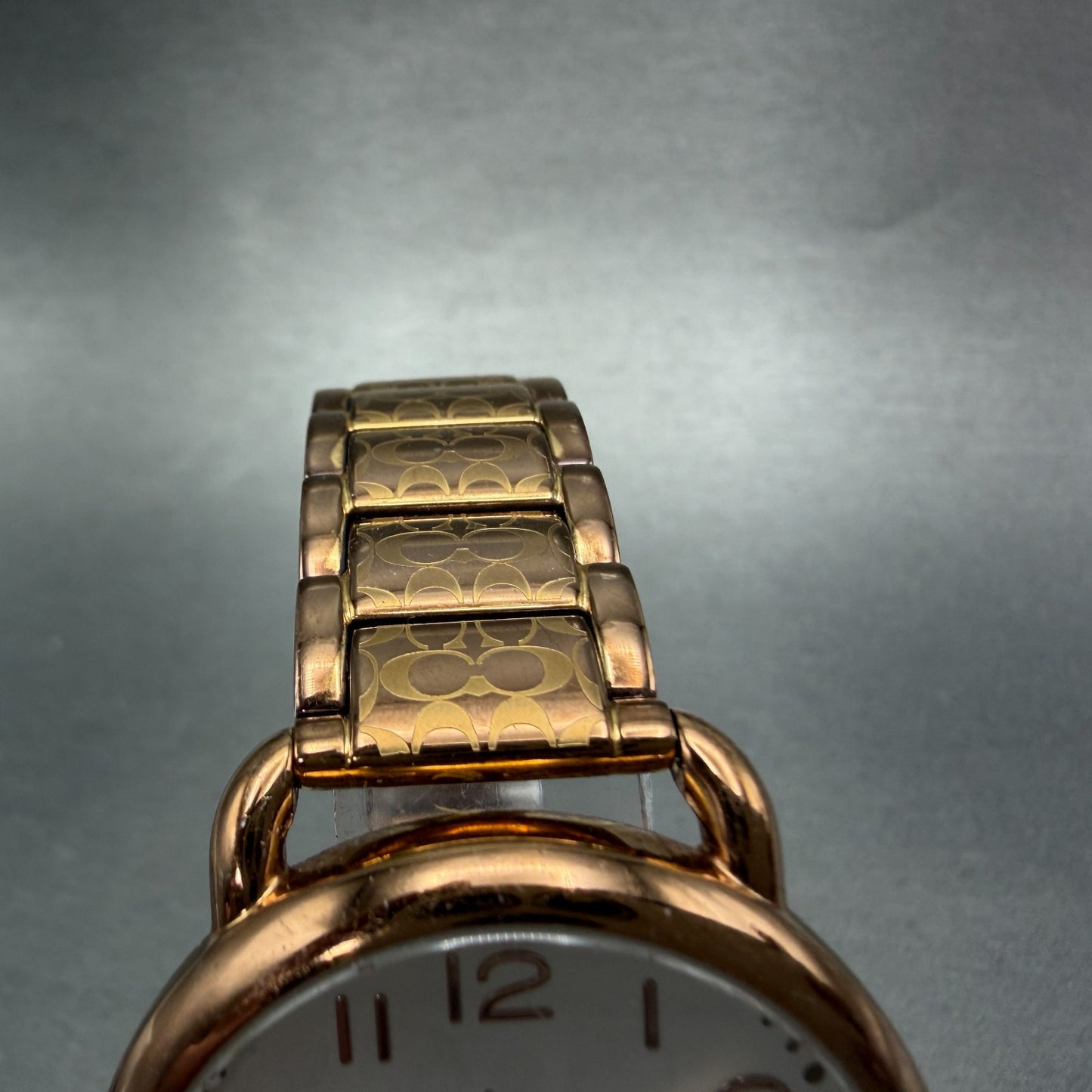 Coach Delancey Watch Women 36mm Silver Dial Rose Gold Round 14502497 New Battery4