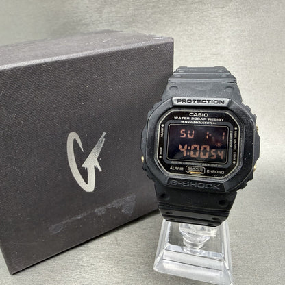 Casio G-Shock Watch Men 43mm Digital Black Gold DW-5600RE Octagon New Battery0