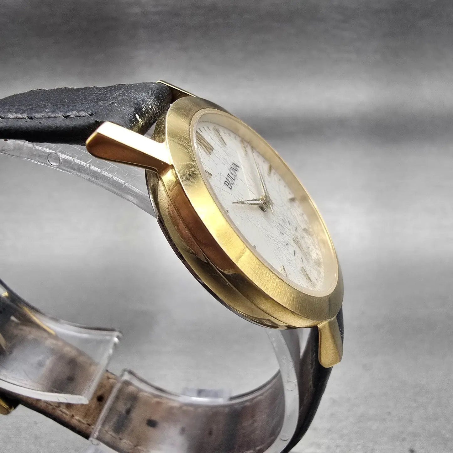 Bulova Watch Women 32mm White Dial Gold Tone Round 97L159 New Battery3
