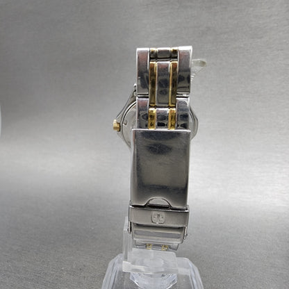 Wenger Watch Women 28mm MOP Dial Two Tone Date Round 70236 New Battery7