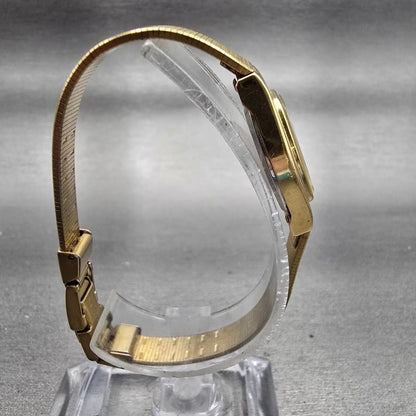 Citizen CQ Watch Women 17mm Champagne Dial Gold Tone Oval 3220-S16881 New Batt8