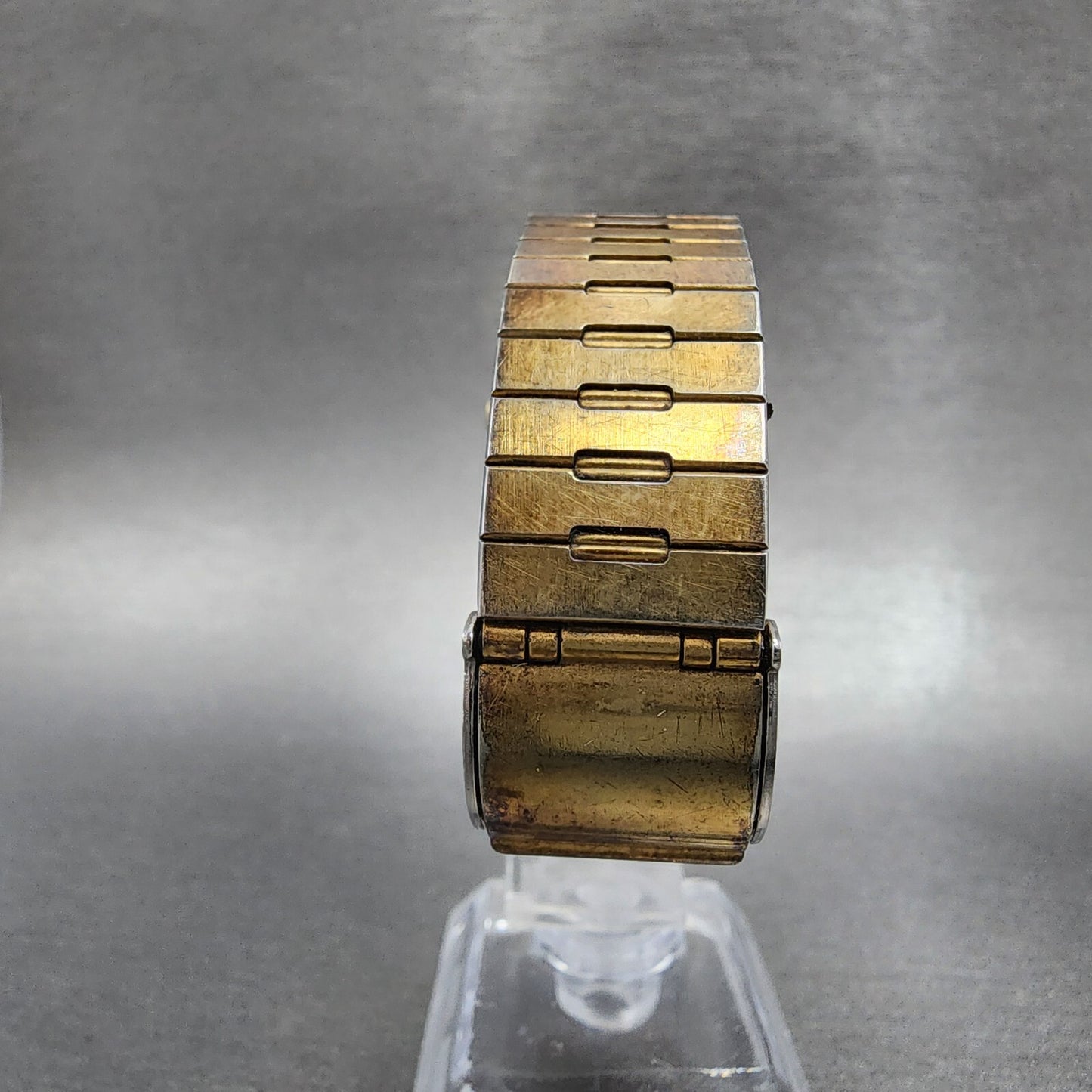 Seiko Tank Watch Men 28mm Gold Dial Gold Tone Octagon 74305079 New battery7