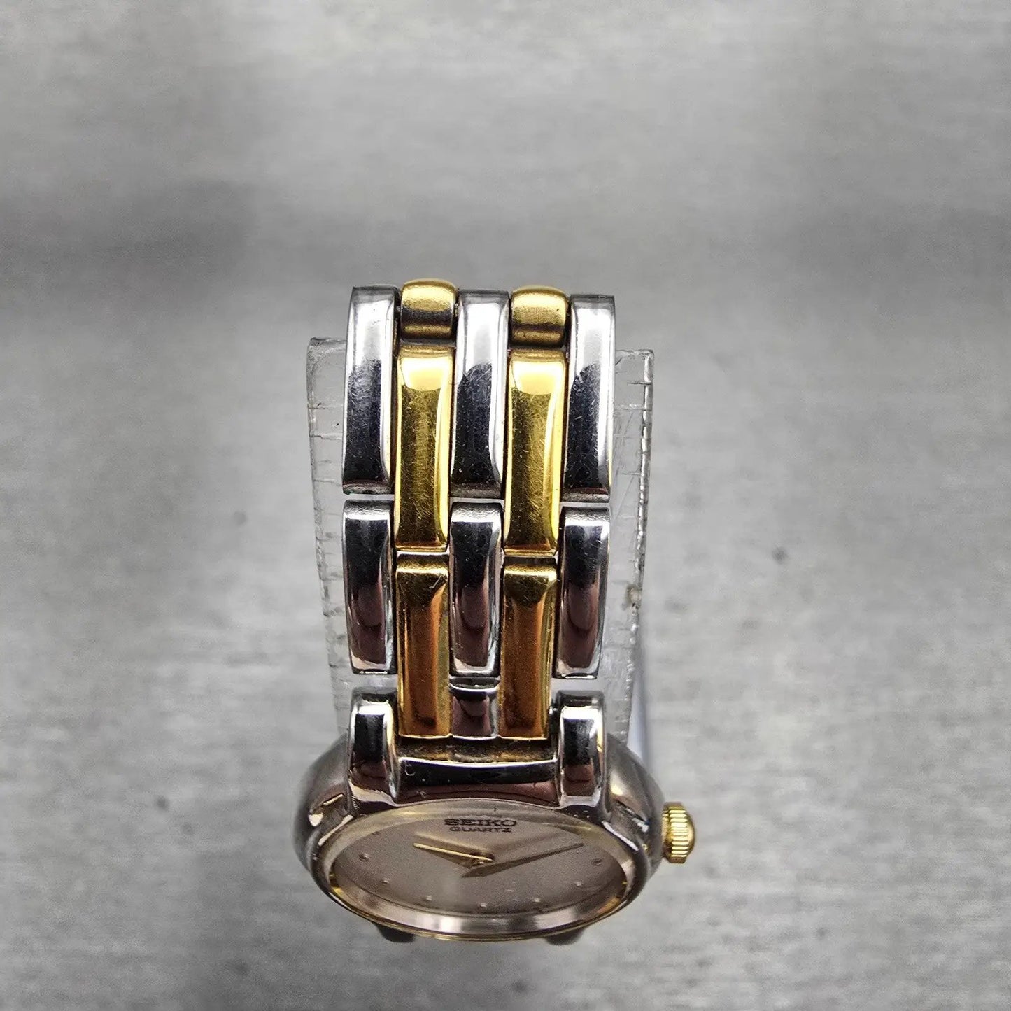Seiko Watch Women 20mm Silver Dial Two Tone Round 1N00-0G69 New Battery Vintage4