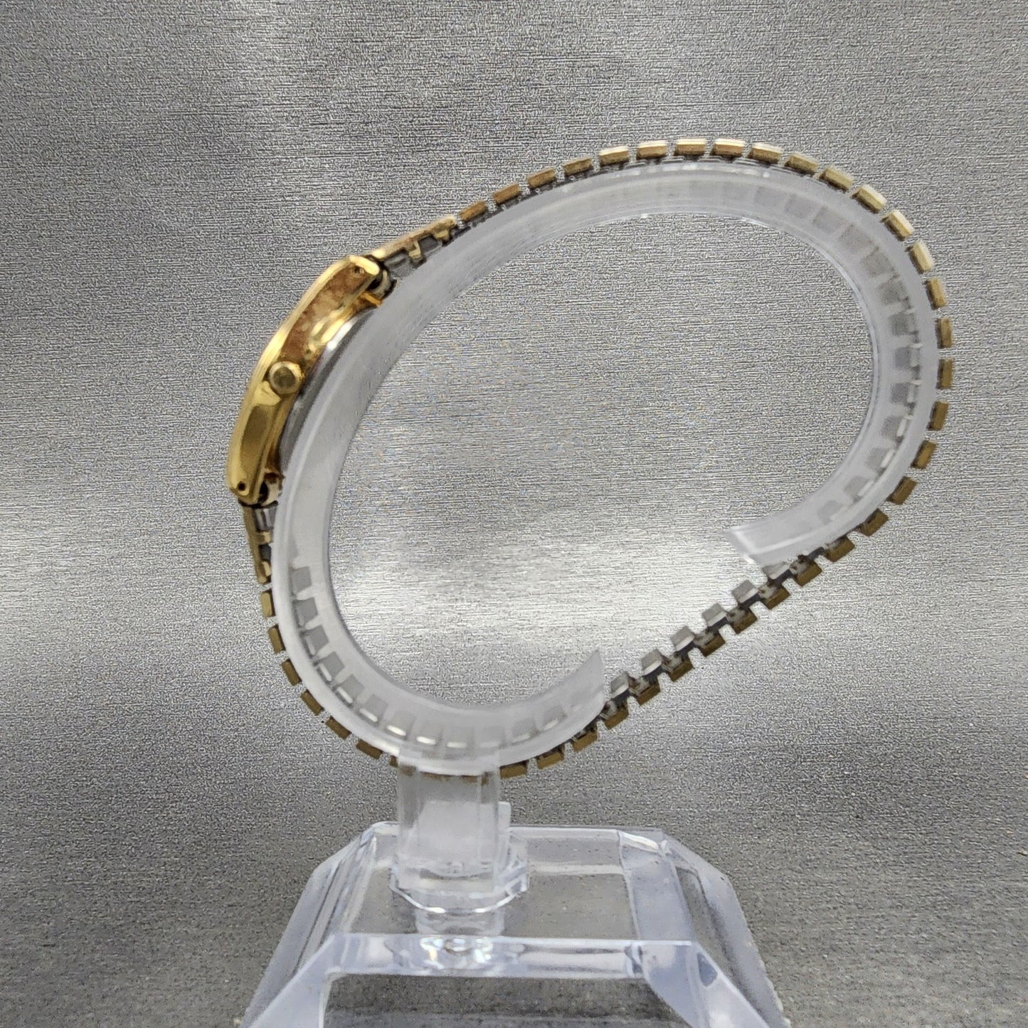 Seiko SQ Watch Women 22mm Champagne Dial Gold Tone Daydate 2a230139 New Battery6