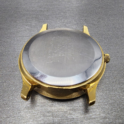 Omega Constellation Watch Men 36mm Champagne Dial Gold Plated Date Cal 1342 Runs10