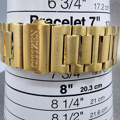 Citizen EcoDrive Corso Watch Men 40mm Silver Dial Gold Tone Date BM749257A10