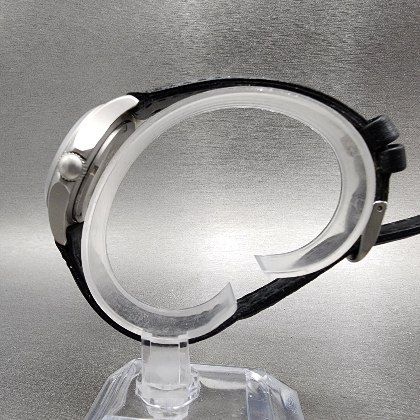 LL Bean Watch Women 30mm Black Dial Gray Tone Date Round Swiss PARTS7