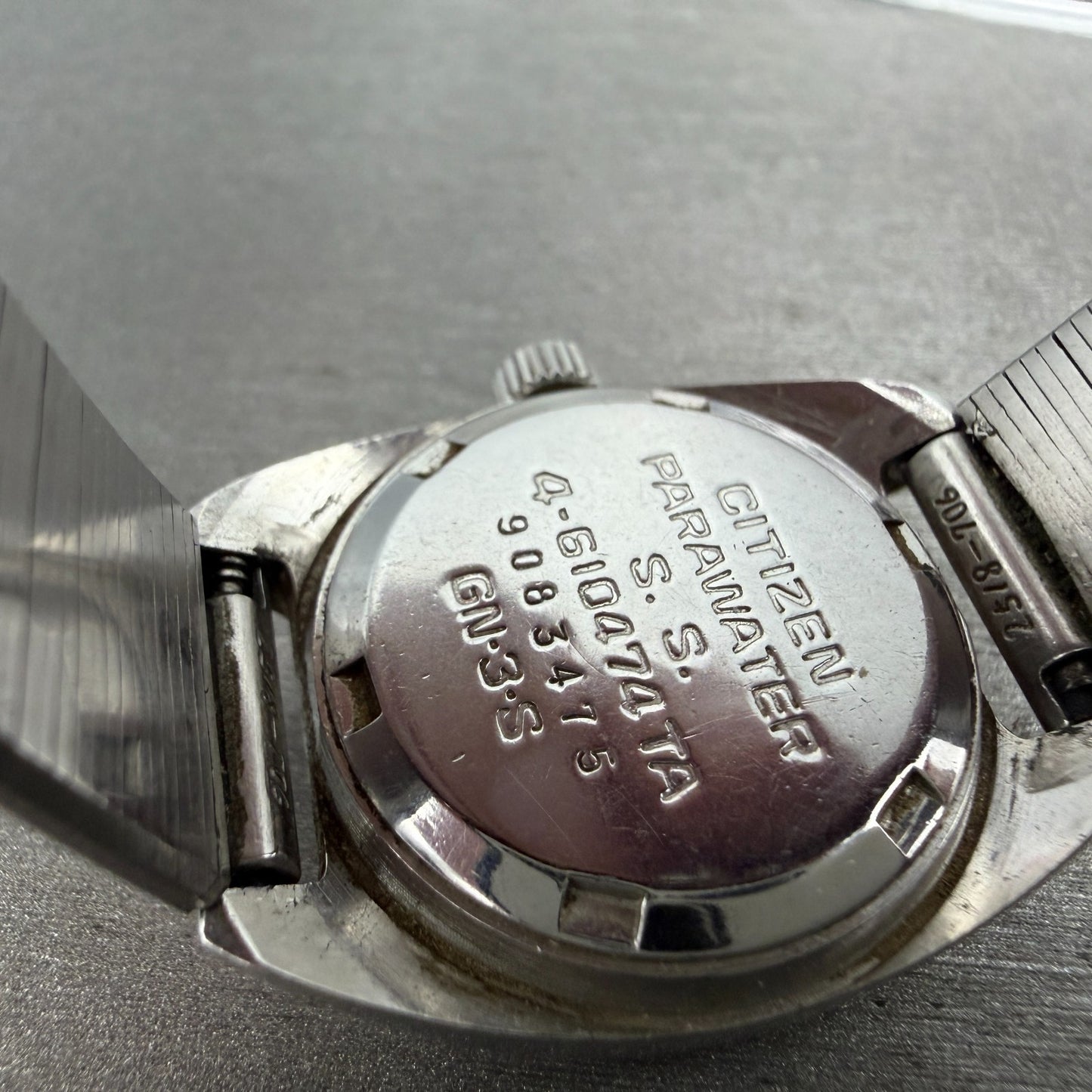 Citizen CosmoStar Watch Women 25mm Silver Dial Silver Tone Date Manual Runs VTG9