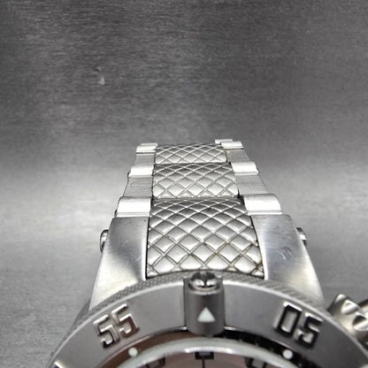 Invicta Sub Aqua Noma III Watch Men 50mm Silver Dial Silver Tone 1894 NewBattery4