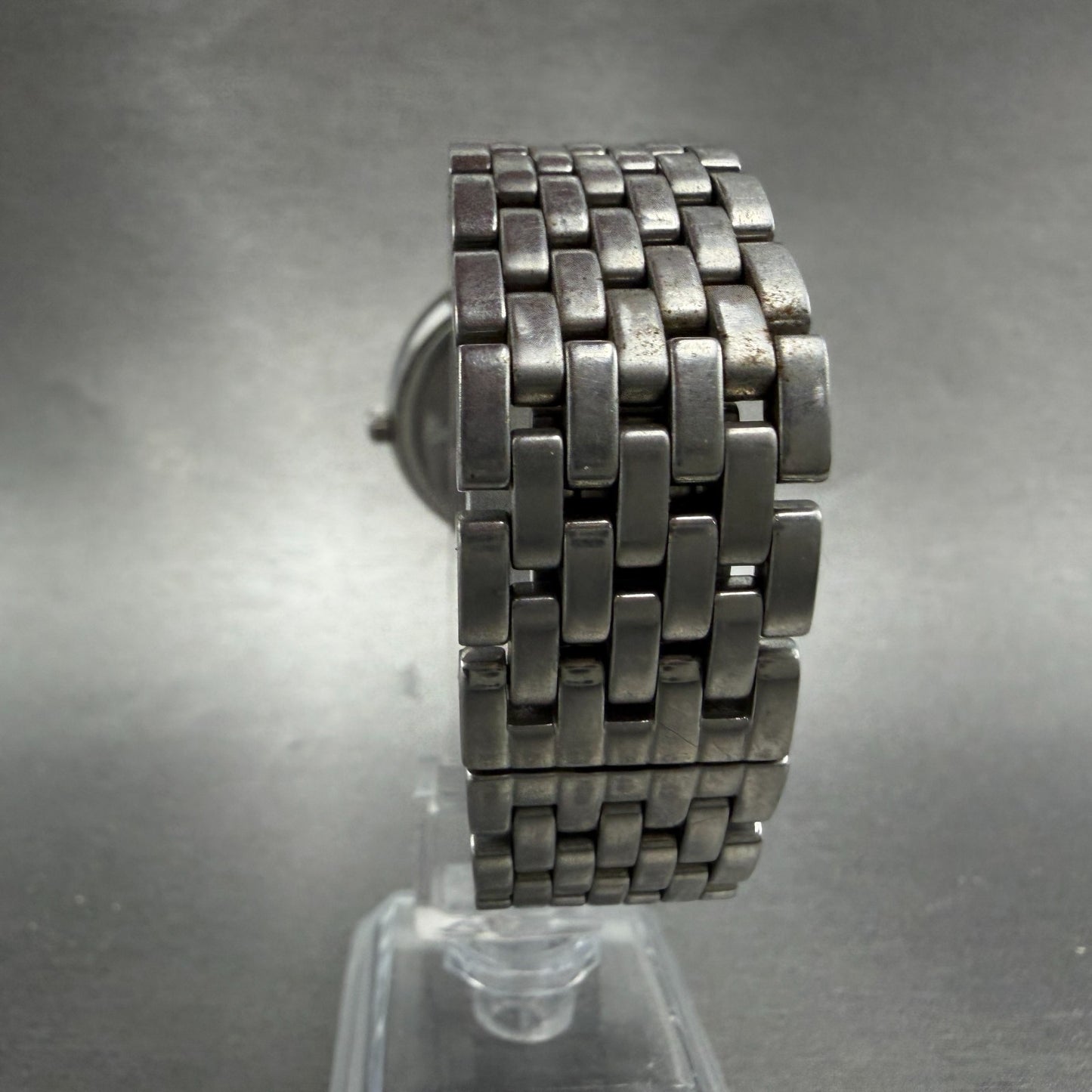 ESQ Watch Men 35mm Silver Dial Silver Tone Date Round E5197 Bracelet New Battery7
