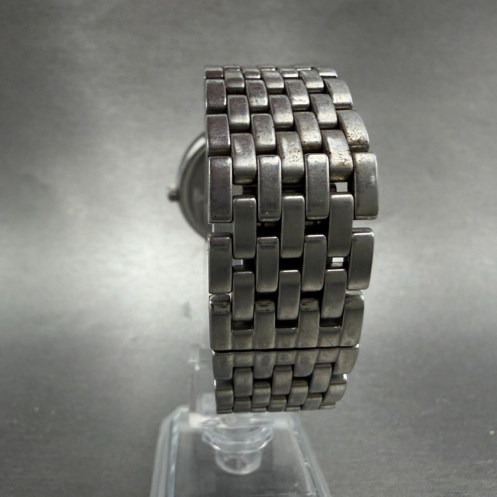 ESQ Watch Men 35mm Silver Dial Silver Tone Date Round E5197 Bracelet New Battery7