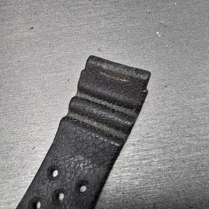 Seiko 22mm Dive Watch Band Black Two Piece Japan Made Vintage4