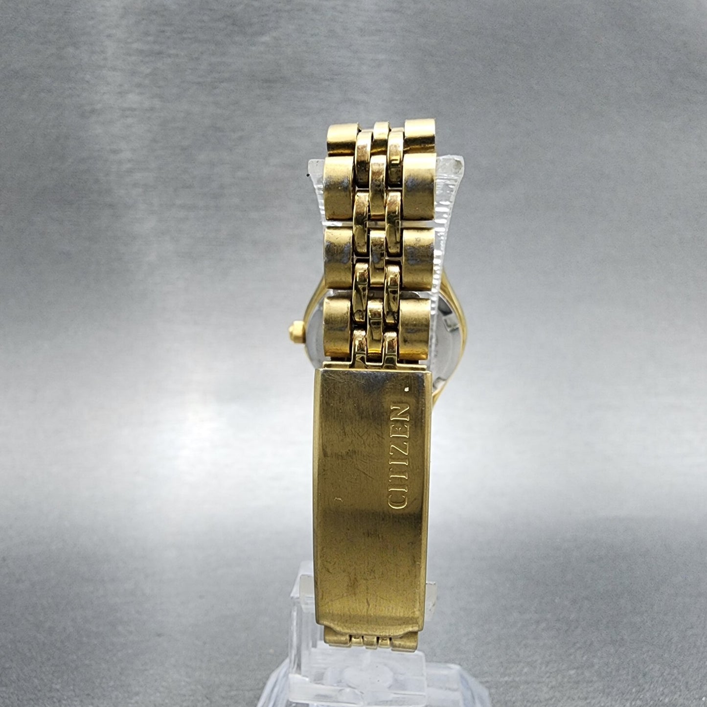 Citizen CQ President Watch Women 26mm MOP Dial Gold Tone Daydate Round New Batt7