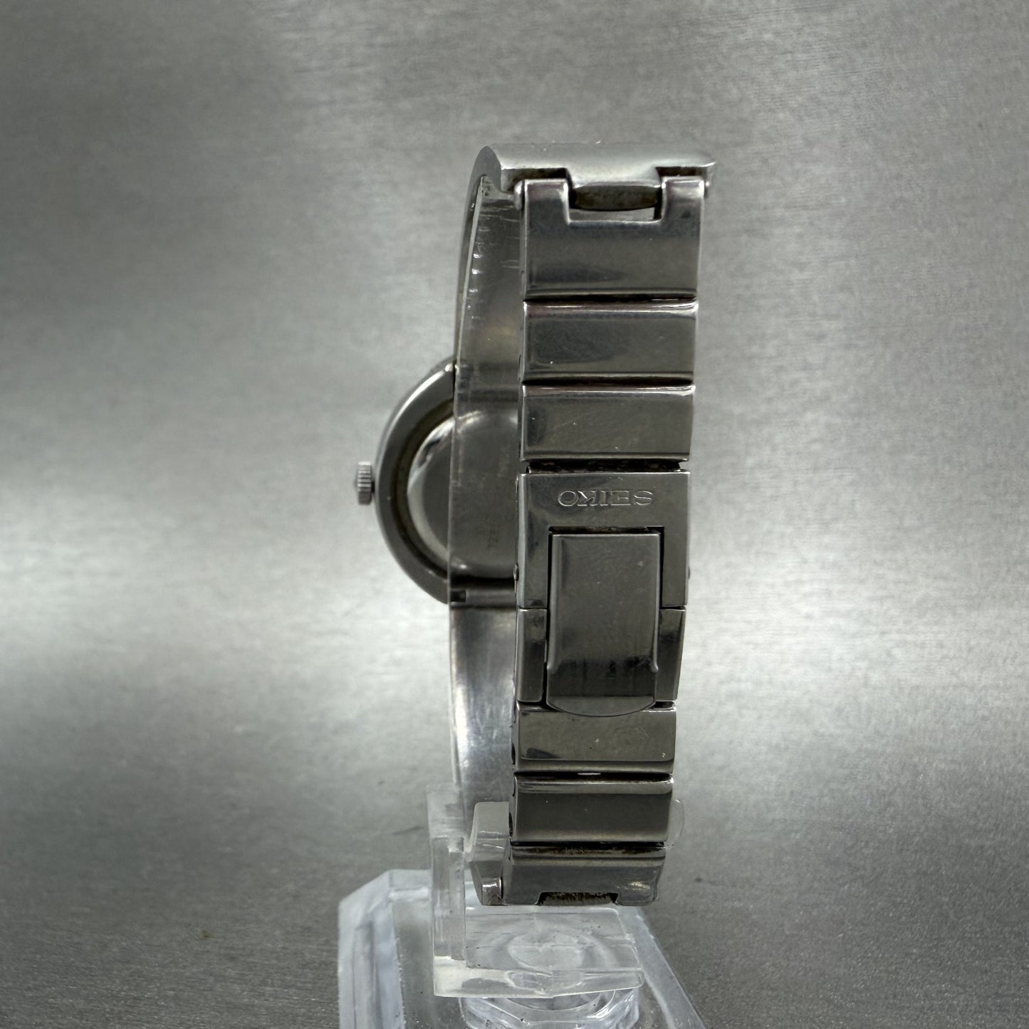 Seiko Watch Women 30mm Blue Dial Silver Tone Round Manual 111020 PARTS8