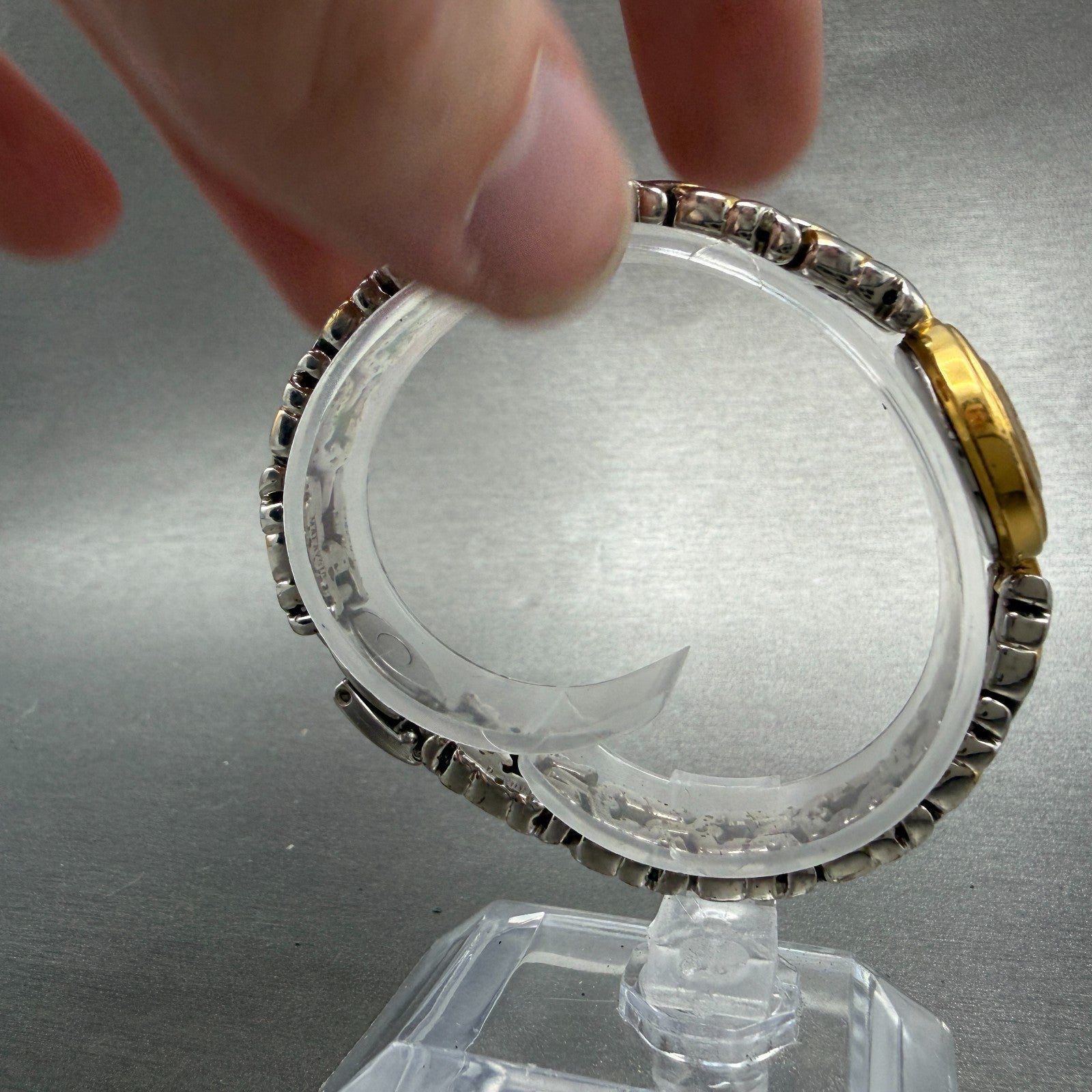 Seiko Watch Women 20mm Silver Dial Gold Tone Round 1N00-1C70 New Battery Vintage8