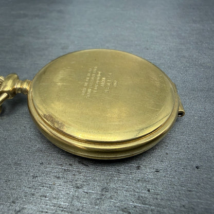 Seiko Alba Success Pocket Watch Men 42mm White Dial Gold Tone V301-0010 New Batt9