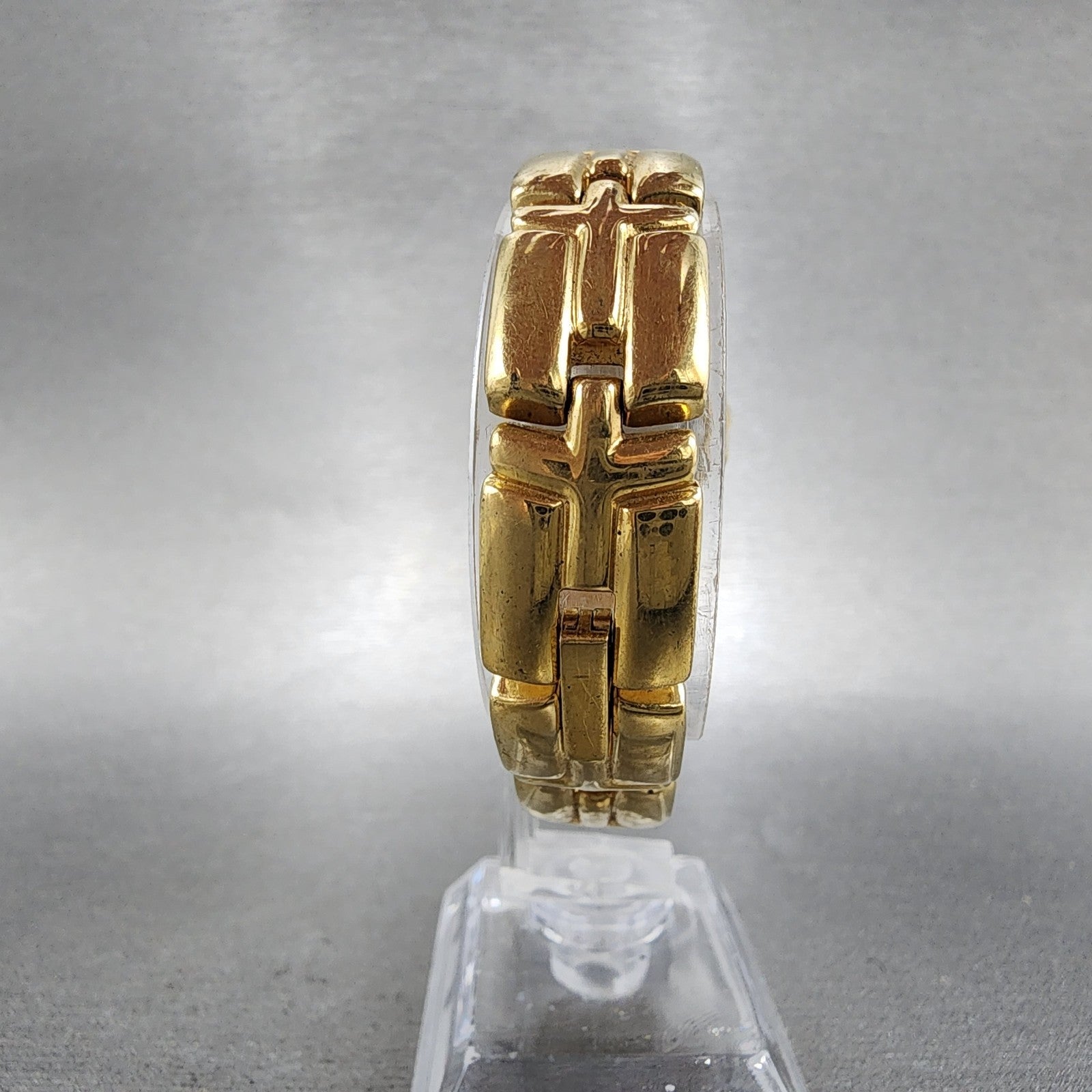 Bulova Watch Women 26mm Gold Dial Gold Tone Round 97P44 New Battery VTG7