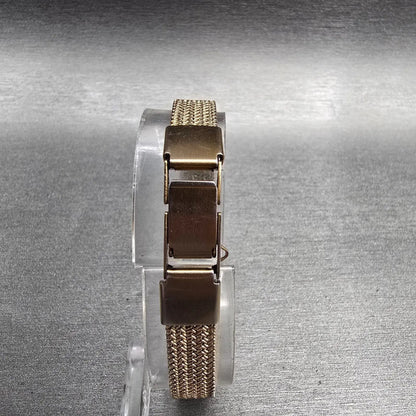 Citizen Tank Watch Women 12mm Black Dial Gold Rectangle 2200-4-953177 NewBatt JP7