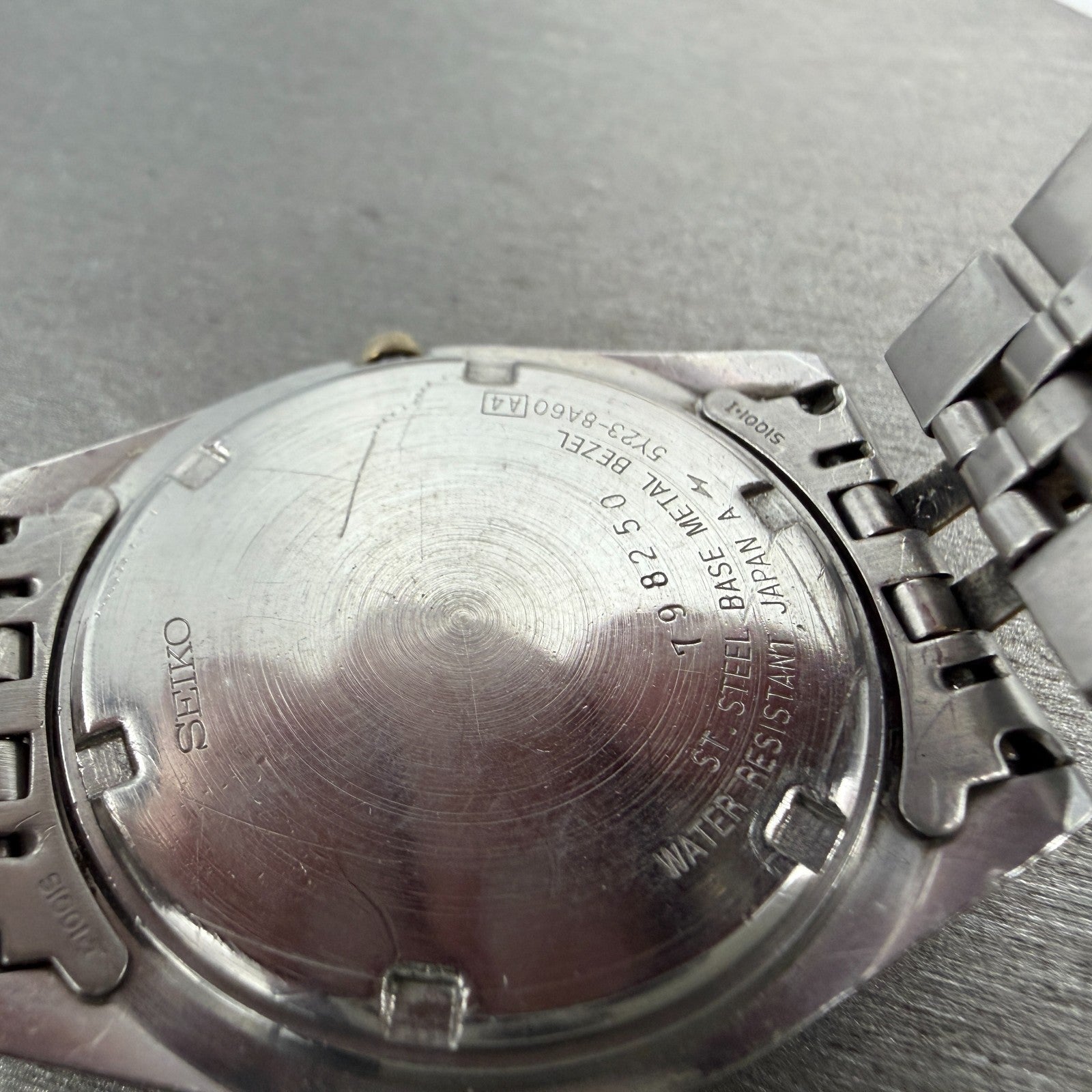 Seiko SQ President Watch Men 36mm Silver Dial Two Tone Daydate Round New Battery9