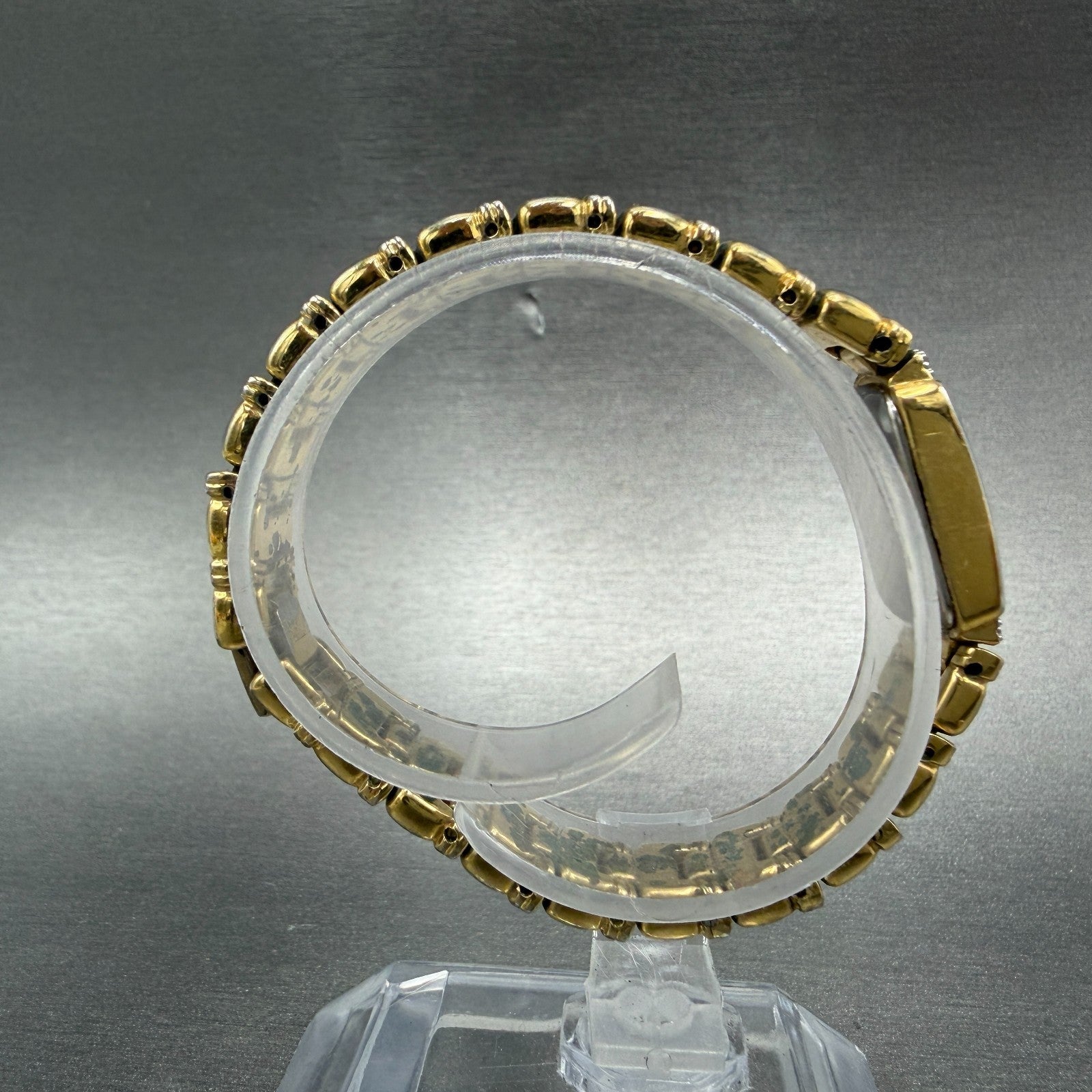 Seiko Tank Watch Women 13mm Black Dial Gold Tone Rectangle 2E20-6929 New Battery8