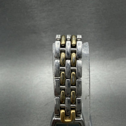 Seiko Tank Watch Women 16mm MOP Dial Two Tone Rectangle 1N000JL0 New Battery5