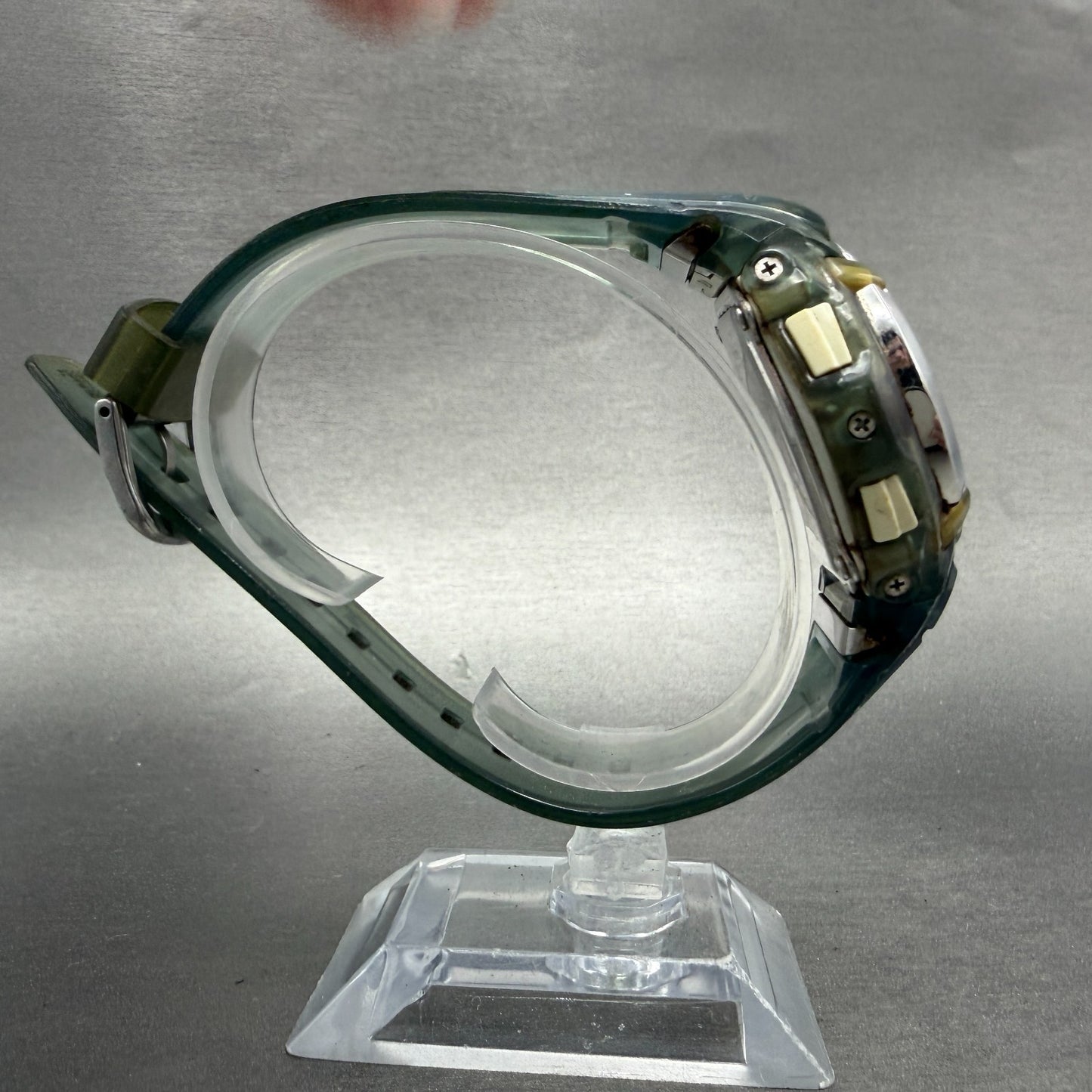 Casio Baby-G Watch Women 41mm Blue Dial Green Analog Digital BG-191 New battery8