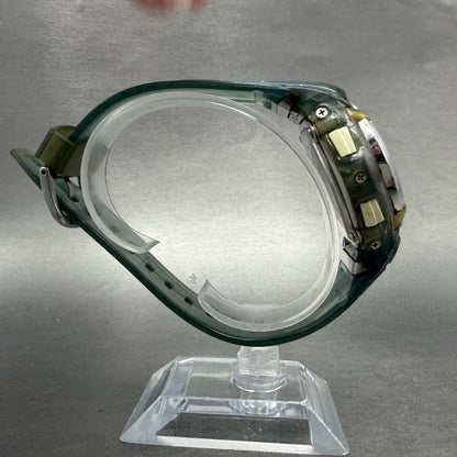 Casio Baby-G Watch Women 41mm Blue Dial Green Analog Digital BG-191 New battery8