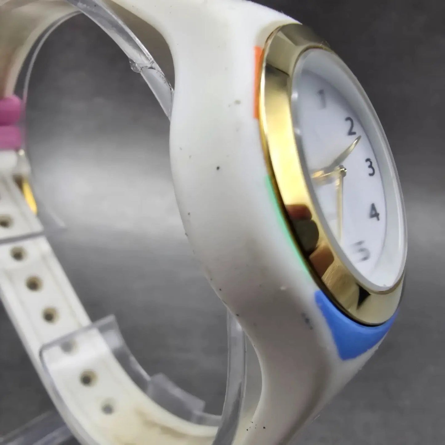 Kate Spade Rumsey Watch Women 31mm White Dial White Case Round New Battery B4