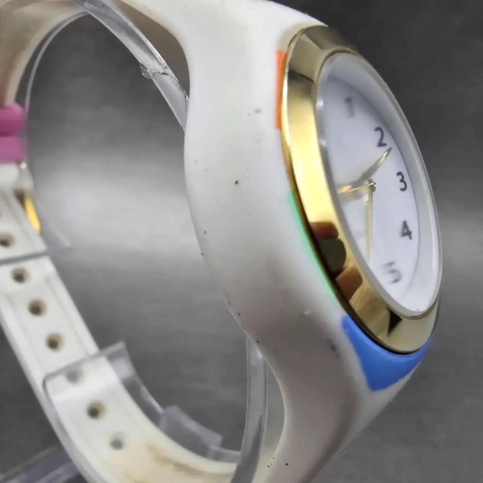 Kate Spade Rumsey Watch Women 31mm White Dial White Case Round New Battery B4