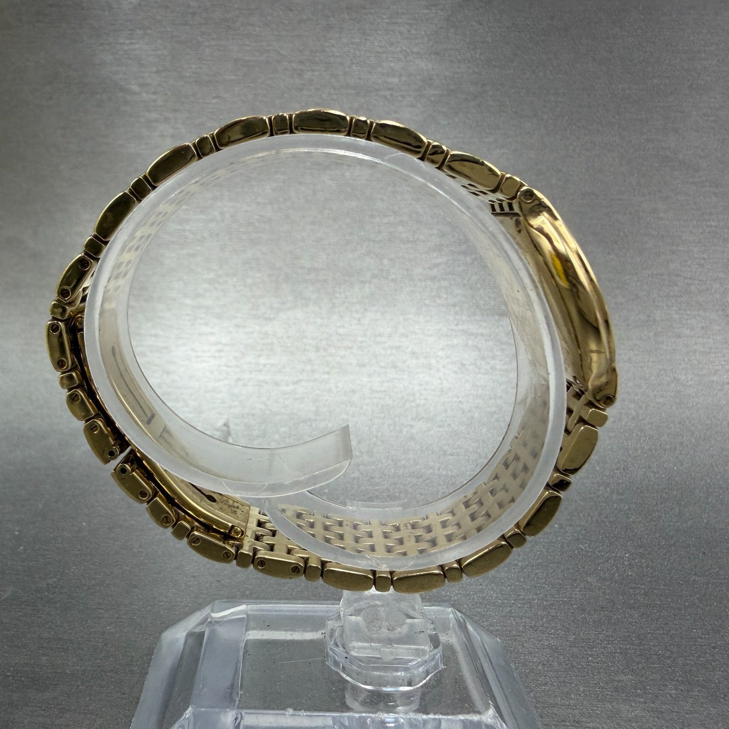 Raymond Weil Watch Women 24mm White Dial Gold Plated Date Round 4702 New Battery8