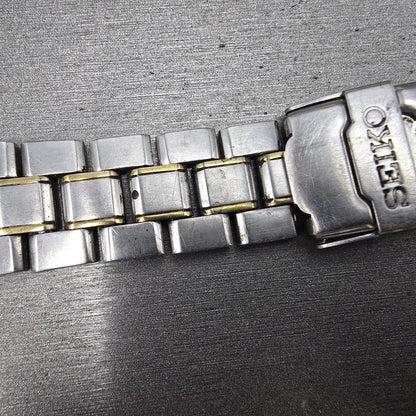 Seiko Bracelet For V742-8119 18mm Stainless Steel Two Tone 4916ZI Vintage6