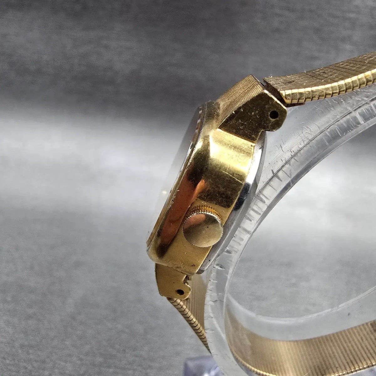 Seiko Watch Women 21mm Champagne Dial Gold Tone Rectangle 4301-5010 New Battery2