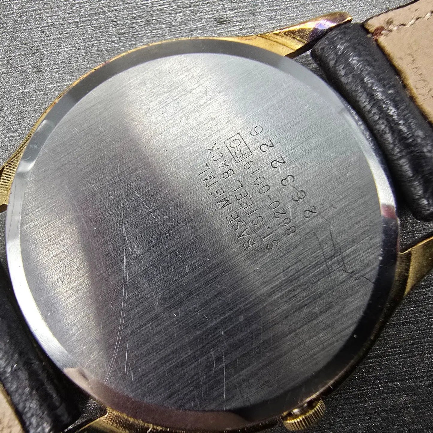 Seiko Watch Men 32mm White Dial Gold Tone Round 8620-0019 PARTS Vintage11