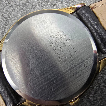 Seiko Watch Men 32mm White Dial Gold Tone Round 8620-0019 PARTS Vintage11