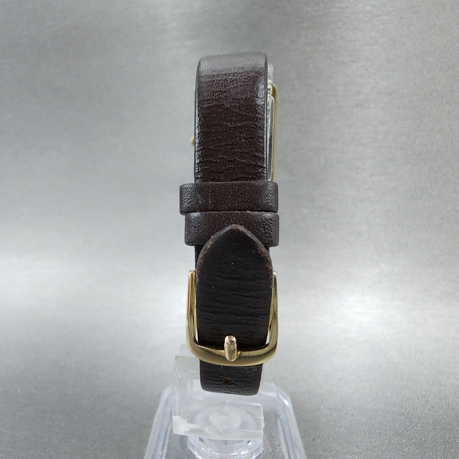 Seiko Tank Watch Women 18mm Champagne Dial Gold Tone 73205500 New Battery7