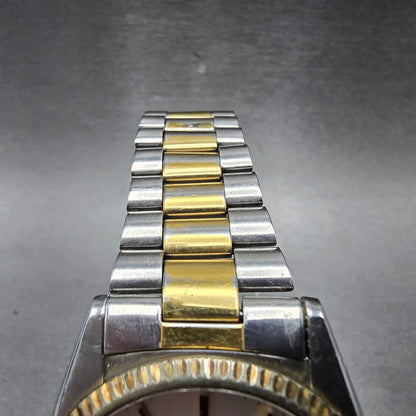 Seiko President Watch Men 36mm Gold Dial Two Tone Daydate 6923-8080 New Battery5