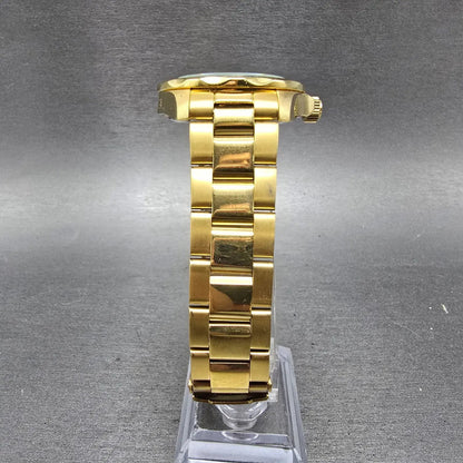 Invicta Pro Diver Watch Men 40mm Champagne Dial Gold Tone Date 14124 New Batt LH5