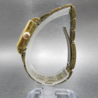 Citizen Carol Date Watch Women 22mm Silver Dial Gold Plated Manual Wind Runs6