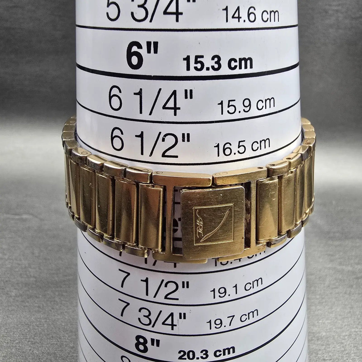 Seiko Arc Tank Watch Men 22mm Gold Dial Gold Tone Rectangle 7320-6460 New Batt9