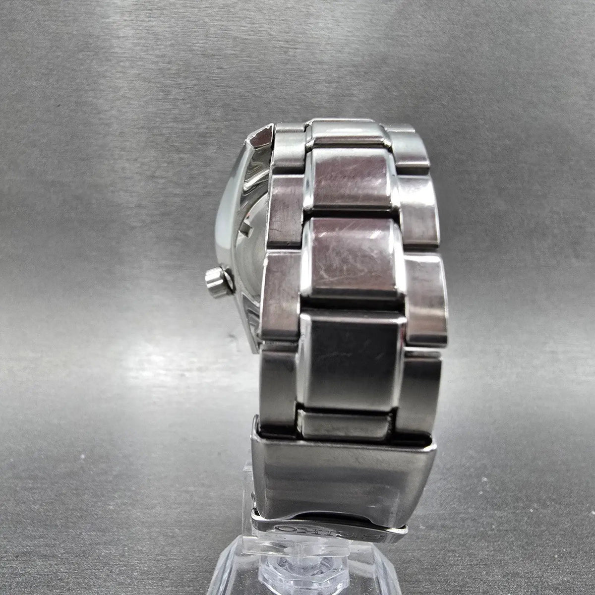 Seiko Sumo Watch Men 45mm Black Dial Steel Date Automatic Round SBDC001 6R15-00G7