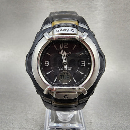 Casio BabyG BGT3001 Watch Women 41mm Black Tone Analog Digital Solar Works0